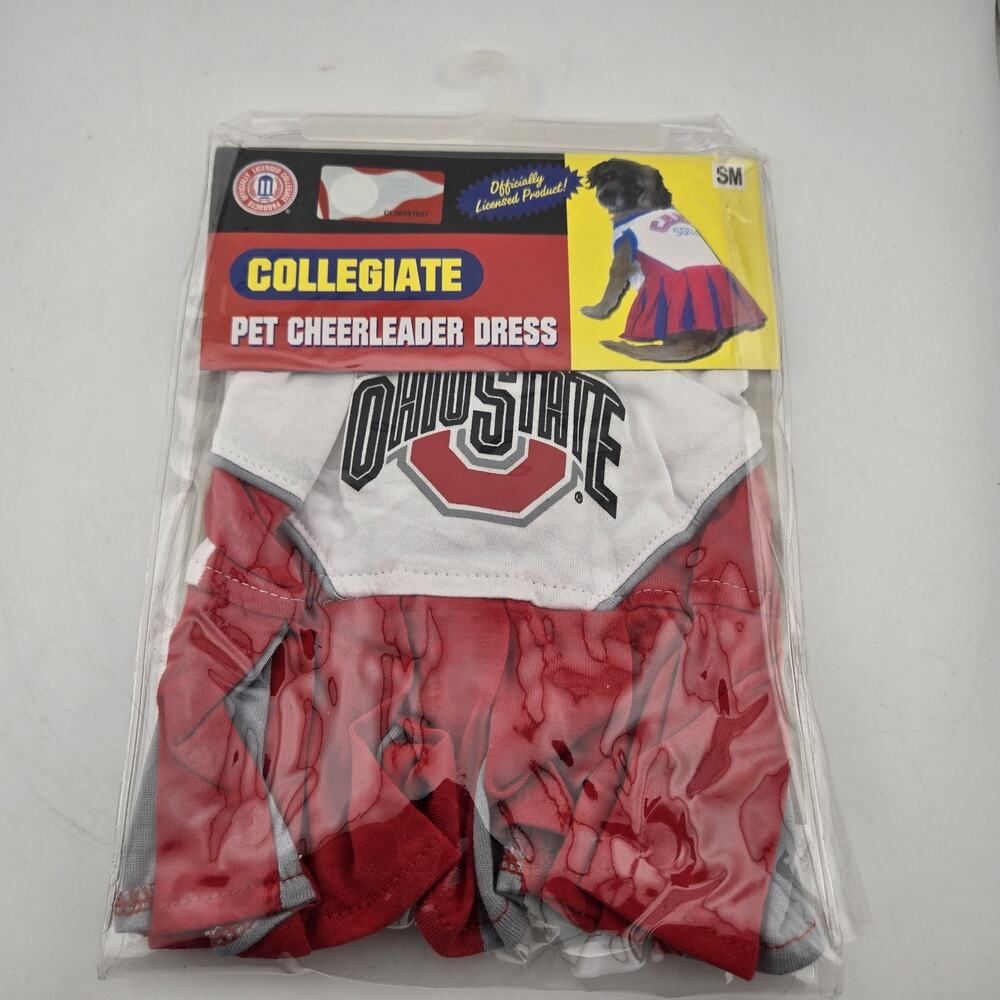 Pets First Ohio State Buckeyes NCAA Pet Cheerleader Dress Size Small New